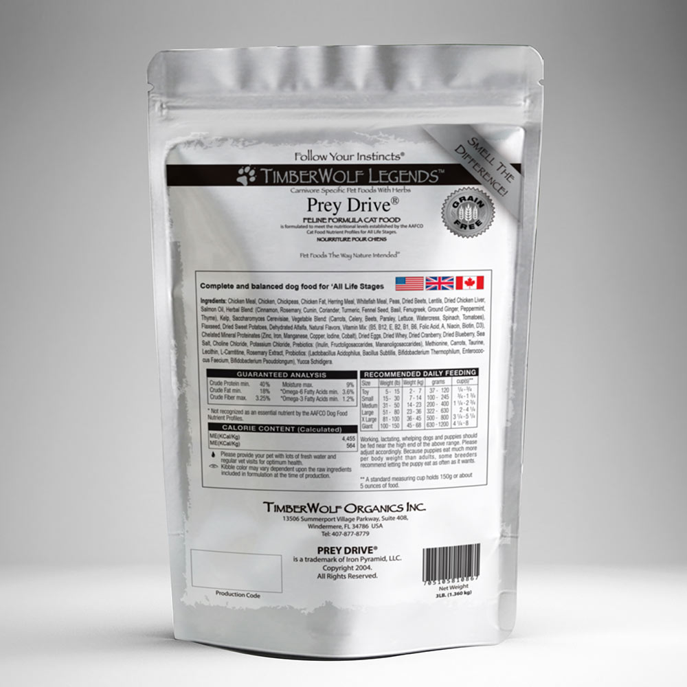 TimberWolf Prey Drive Dog Foods